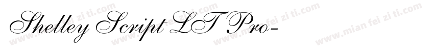 Shelley Script LT Pro字体转换